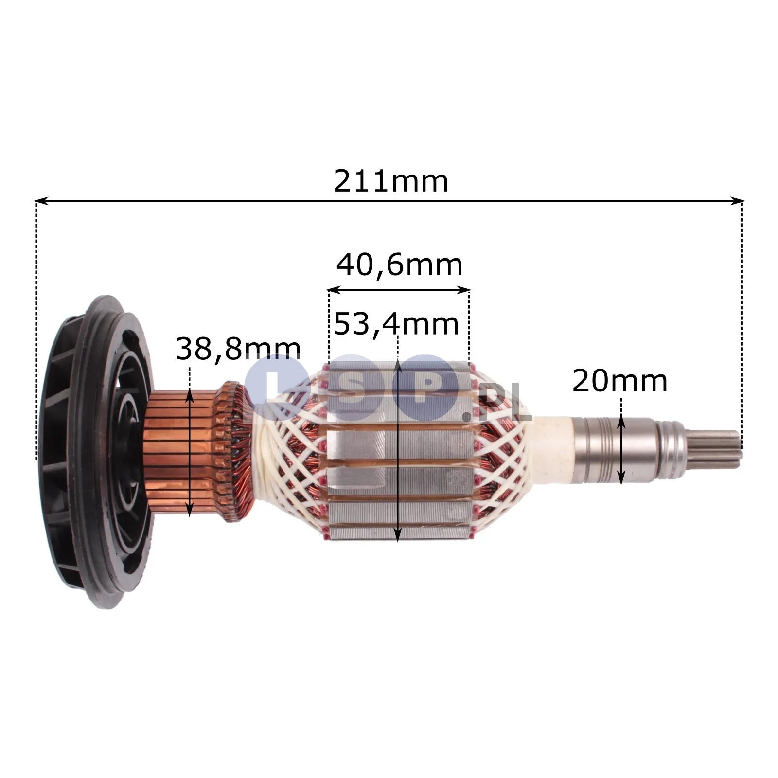 Wirnik do BOSCH GSH11E GBH11E + szczotki