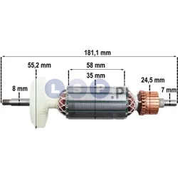 Wirnik BOSCH GWS 10-125 C CE PWS 10-125 GWS1000