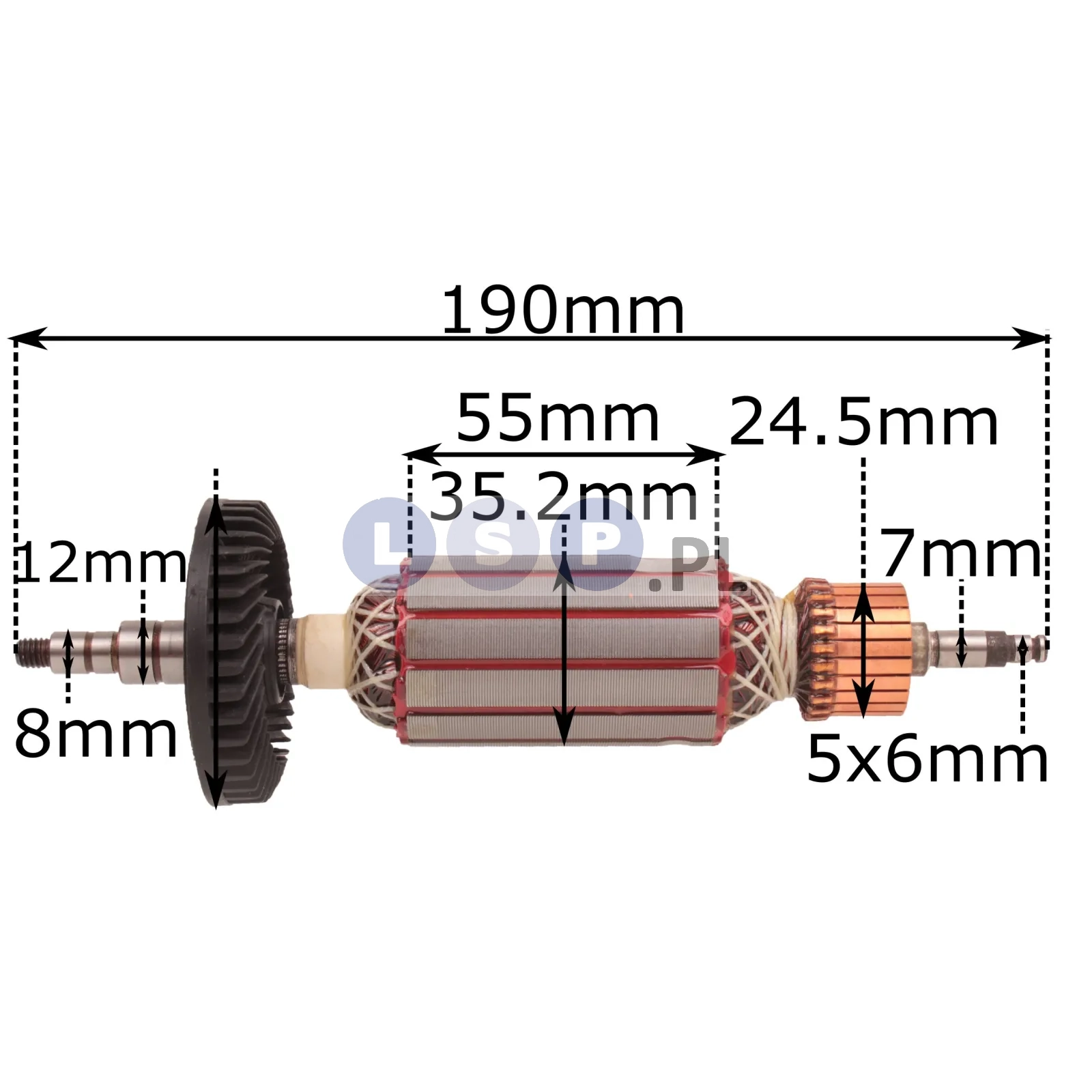 Wirnik MAKITA 9565CV 9565CR 9565C 9564CV koło