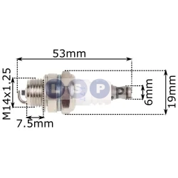 Cylinder do kosy 40 mm uszczelki świeca