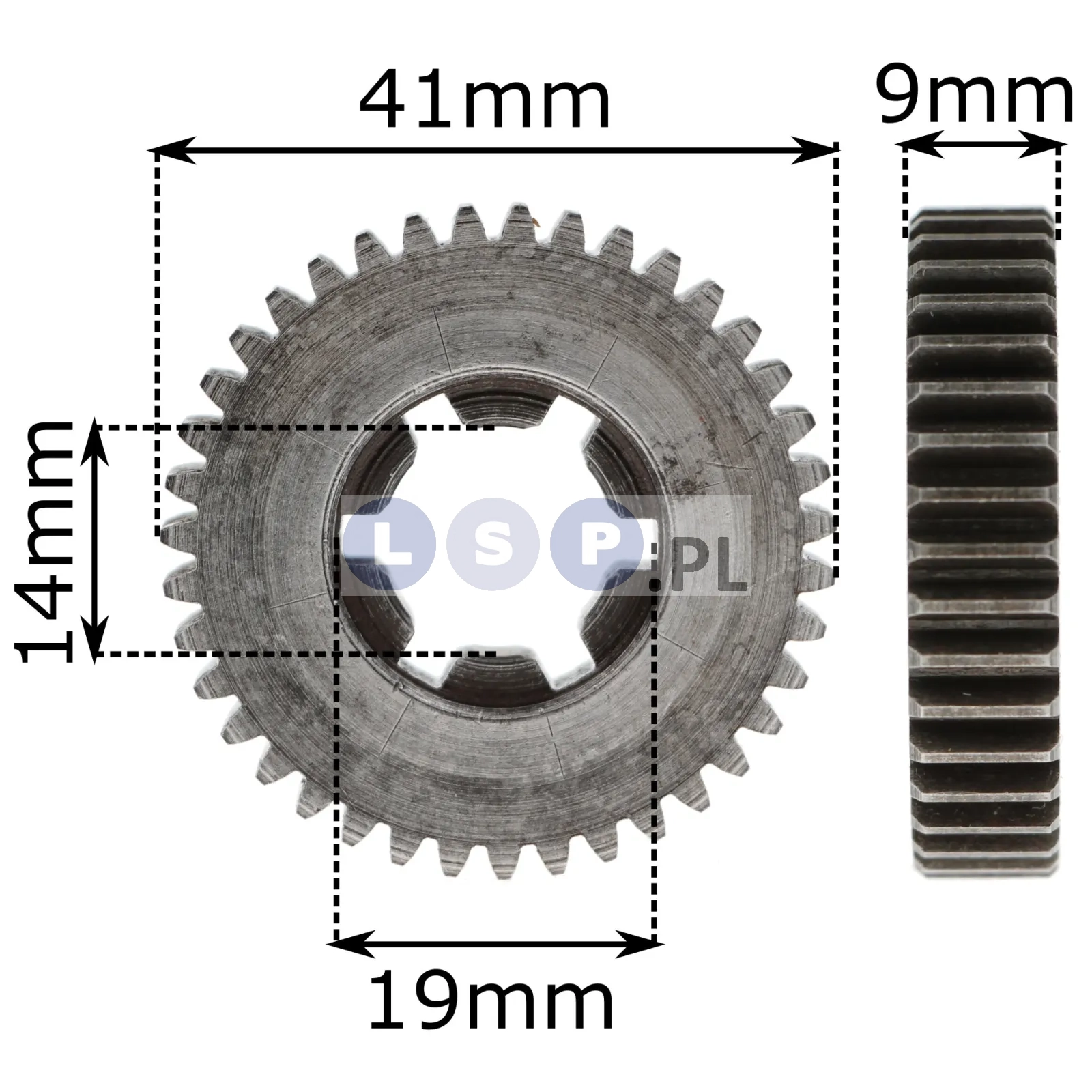 Koło zębate do wiertarki 41x14x9mm 39 zęby zębatka