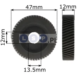 Koło zębate do wiertarki 46.5x12x12mm 54 zęby