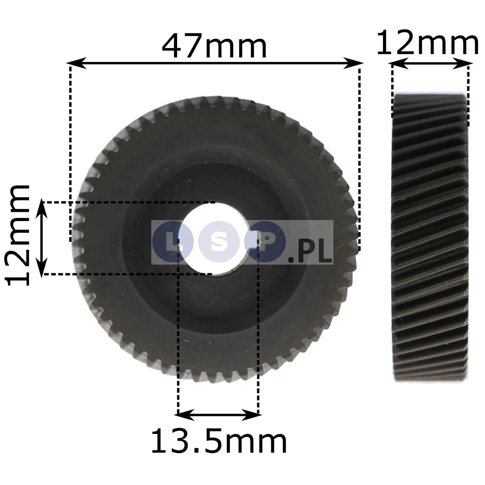 Koło zębate do wiertarki 46.5x12x12mm 54 zęby