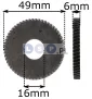 Koło zębate do wiertarki 49x16x6mm 57 zębów zębatka