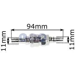 Szybkozłączka do termoregulacji form wtryskowych ½” na przewód 11mm