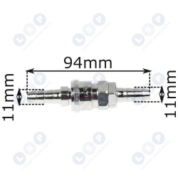 Szybkozłączka do termoregulacji form wtryskowych ½” na przewód 11mm