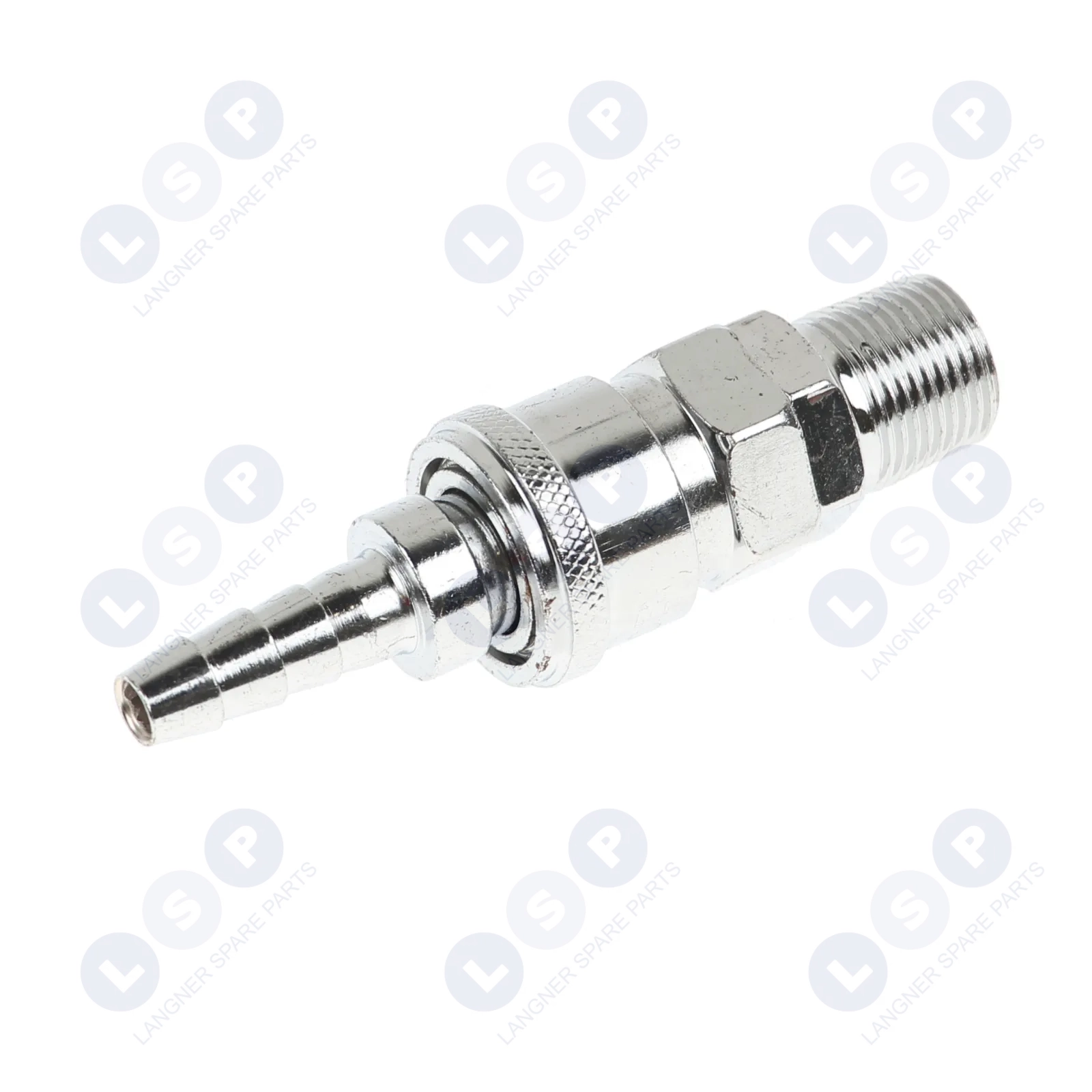 Szybkozłączka do termoregulacji form wtryskowych ½” na przewód 9mm gwint 16.5mm 7/16”