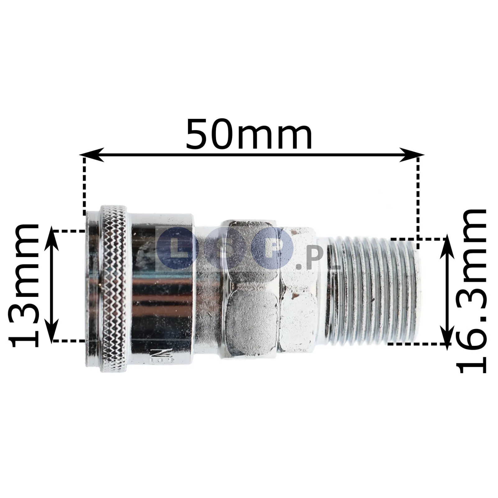 Szybkozłączka żeńska do termoregulacji form wtryskowych ½” gwint 7/16”