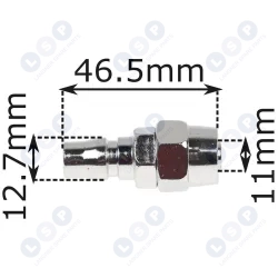 Szybkozłączka męska do termoregulacji form wtryskowych ½” na przewód 11mm z nakrętką 5/8”