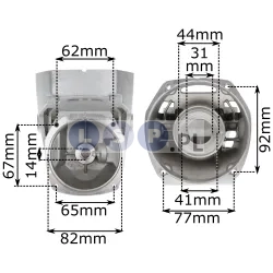 Obudowa przekładni aluminiowa do szlifierki max G1802 na tarczę 230mm EL-005