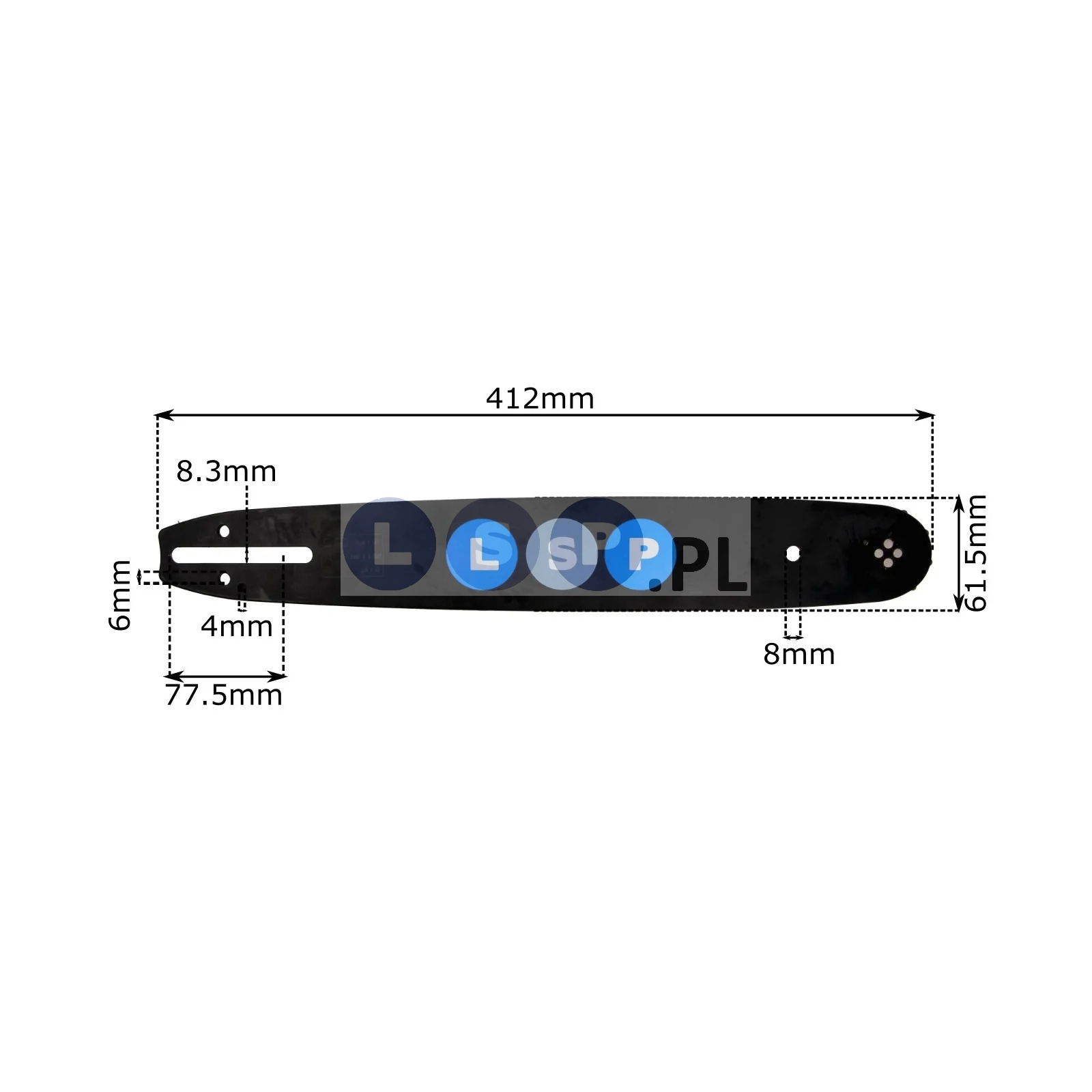 Prowadnica do piły partner 14'' 35cm  3/8'' 1.3mm P330 P340 P350