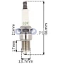 Świeca do kosiarki z długim gwintem 17mm