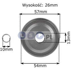 Kosz sprzęgła do 2500 gałęziówka 6 zębów 57mm