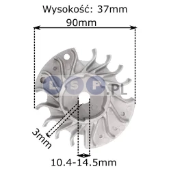 Magneto do piły Stihl MS 230 250 koło magnesowe 90mm