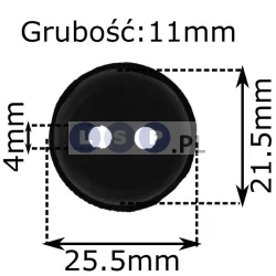 Uszczelka do zbiornika paliwa 20mm 2 duże otwory kosa