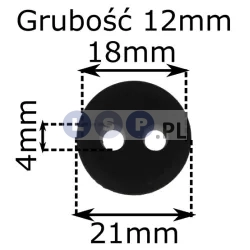 Uszczelka do zbiornika 18mm 2 otwory