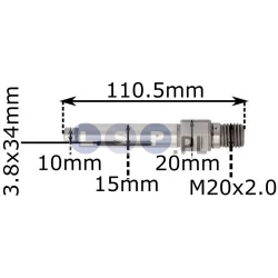 Wrzeciono do szlifierki 110mm M16x2.00