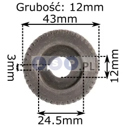 Koło zębate zębatka do wiertarki 43x12x12mm 41 zębów