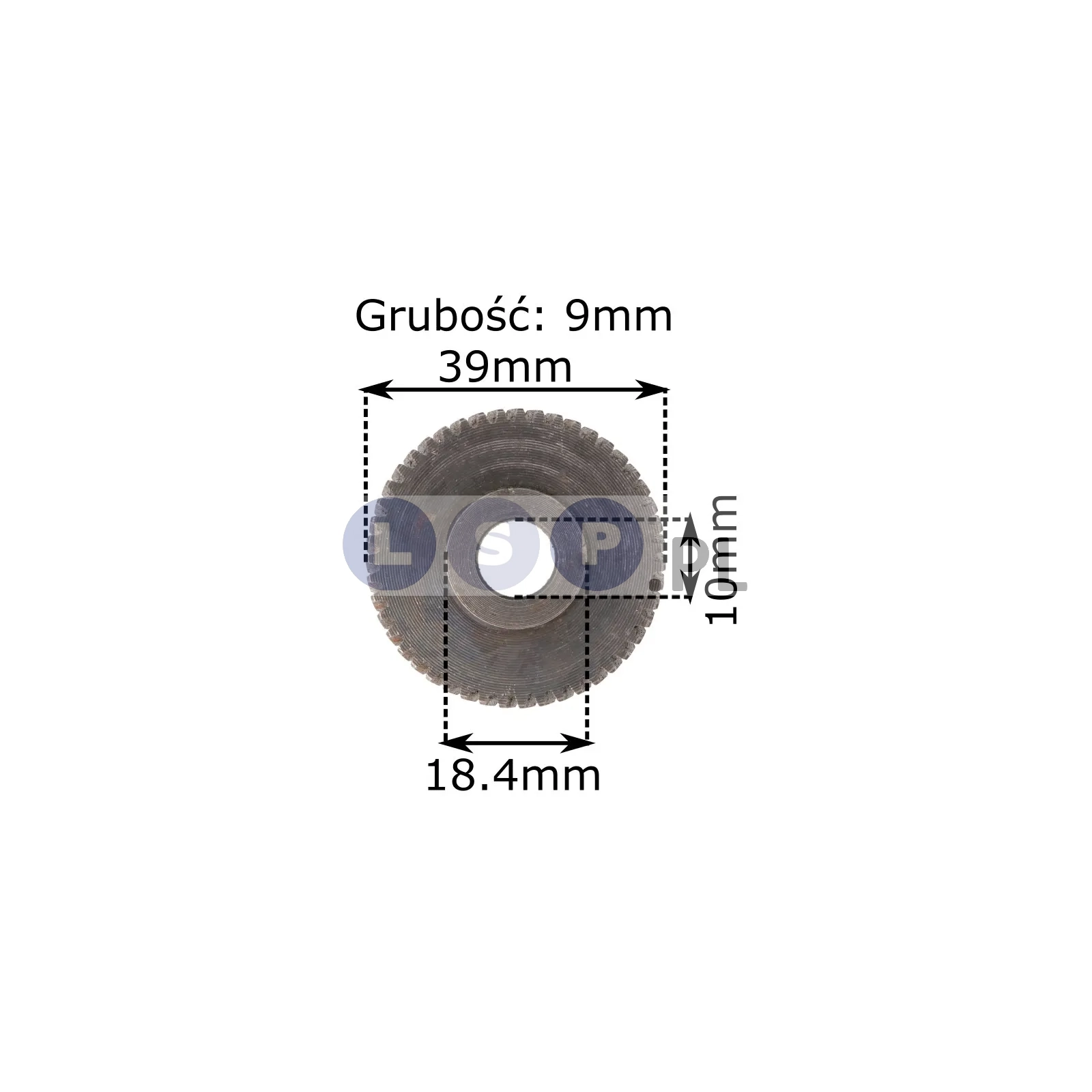 Koło zębate zębatka do wiertarki 39x10x9mm 47 zębów