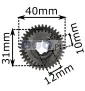 Koło zębate zębatka do wiertarki 40 i 31x10x17mm  39 i 30 zęby