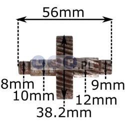 Wałek koło zębate zębatka do wiertarki 38x51mm 9 i 34 zęby