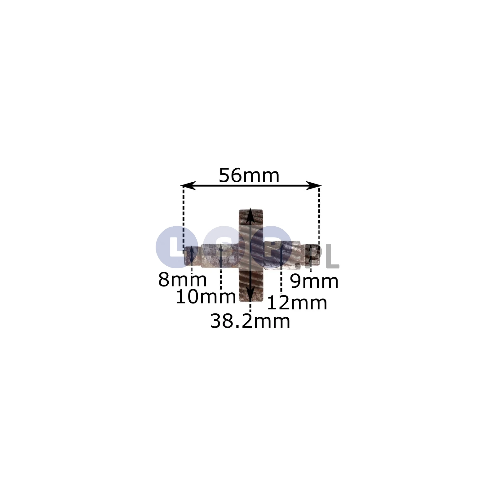 Wałek koło zębate zębatka do wiertarki 38x51mm 9 i 34 zęby