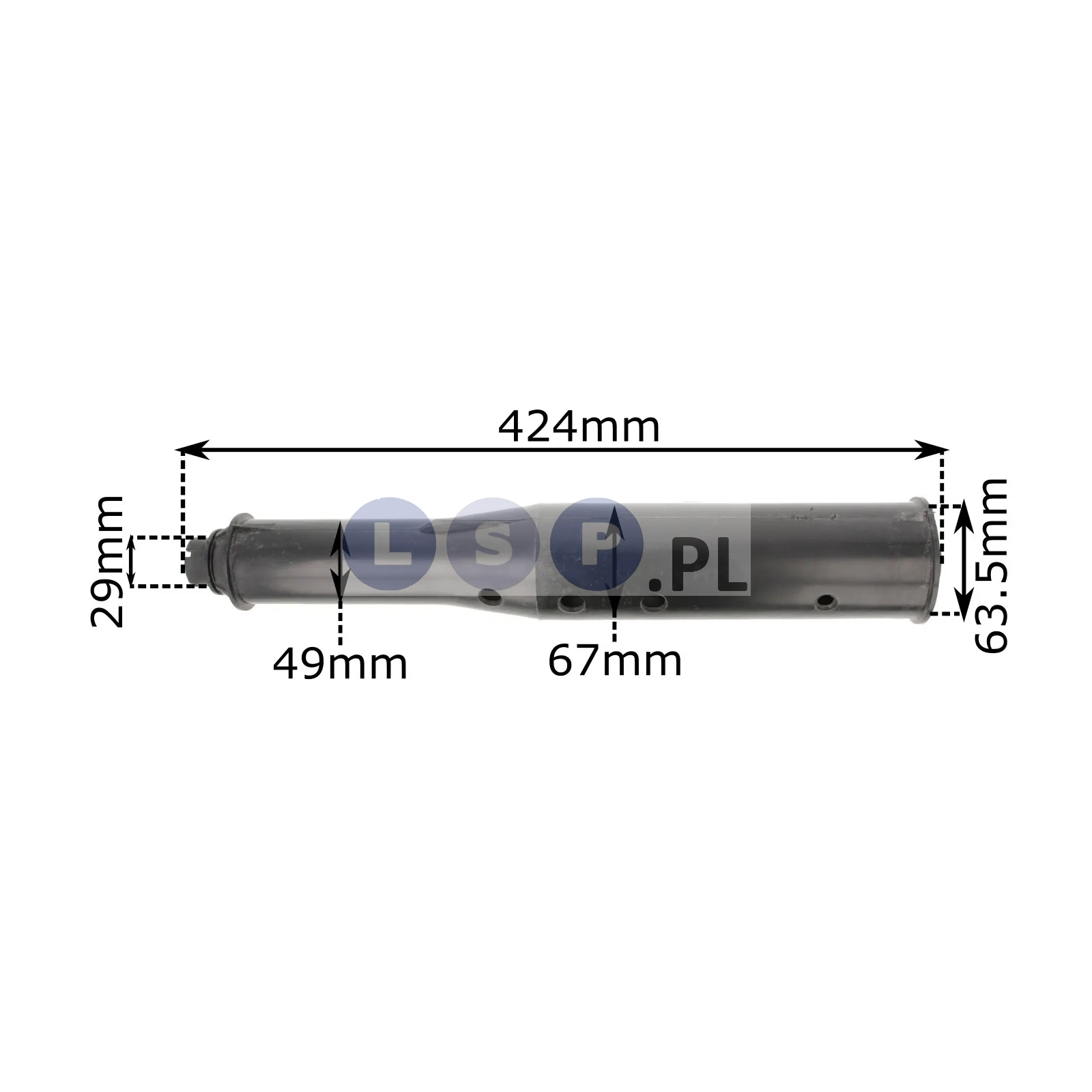 Obudowa pompa do opryskiwaczy plecakowych pompka tłok 425mm