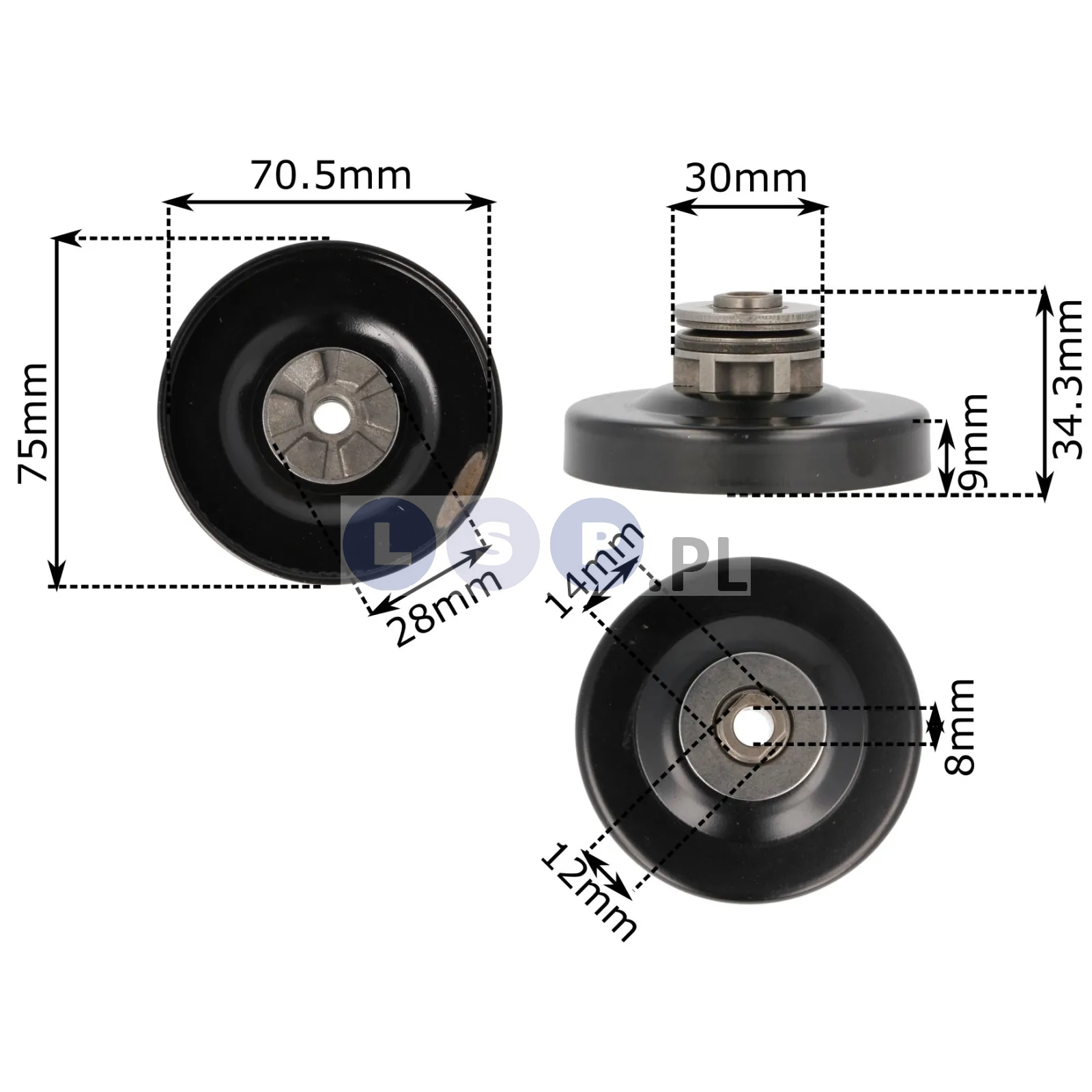 Kosz sprzęgła płytki MAKITA UC 3000 3500 4000 bęben 74.5mm zębatka