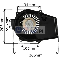 Rozrusznik ręczny Agregat TA 650, 950, 980 starter szarpak 600 - 2000W 