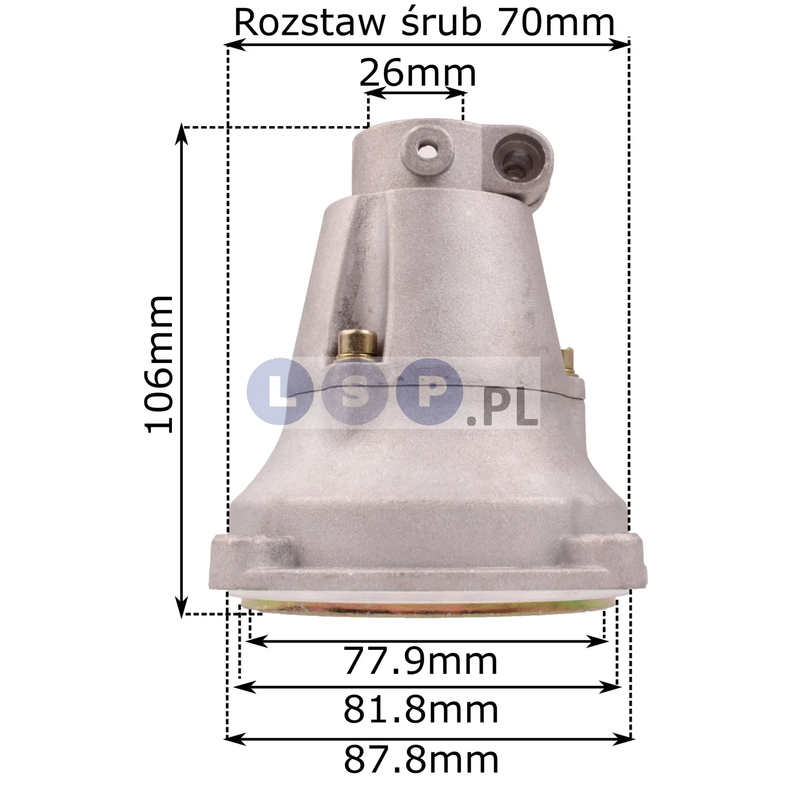 Wałek do kosy 8 mm na rurę 26 mm 9 frezów KPL