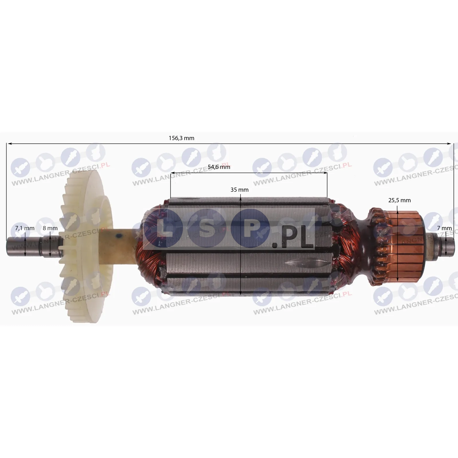 Wirnik do szlifierki kątowej Perles HSW 315, HSW 325, HSW 325 CE, HSW 325 RE