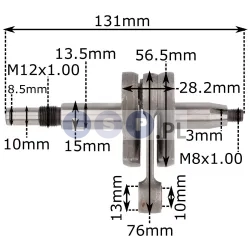 WAŁ KORBOWY STIHL 023 025 MS230 MS250 ZESTAW