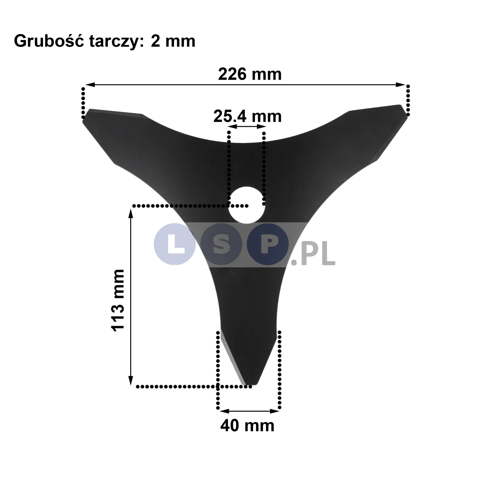 Tarcza nóż tnący kosy spalinowej ostrze 3 zęby