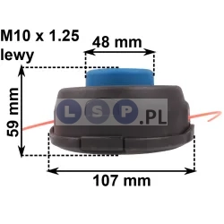 Głowica z żyłką głowica do kosy spalinowej adaptery