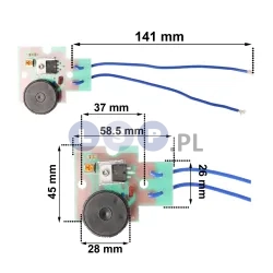 Regulator szybkości do szlifierki kątowej 230 V 6A 44-CD308