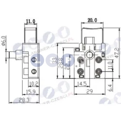 Wyłącznik wiertarki Celma 10A 250V 41-CD267