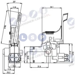 Wyłącznik do młotowiertarki Bosch GBH 2-24 39-CD442