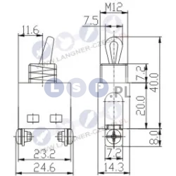 Wyłacznik Makita 6A 250V 40-CD443