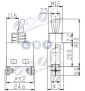 Wyłącznik włącznik dwupozycyjny ON-OFF 8A KR9523 uniwersalny DIY