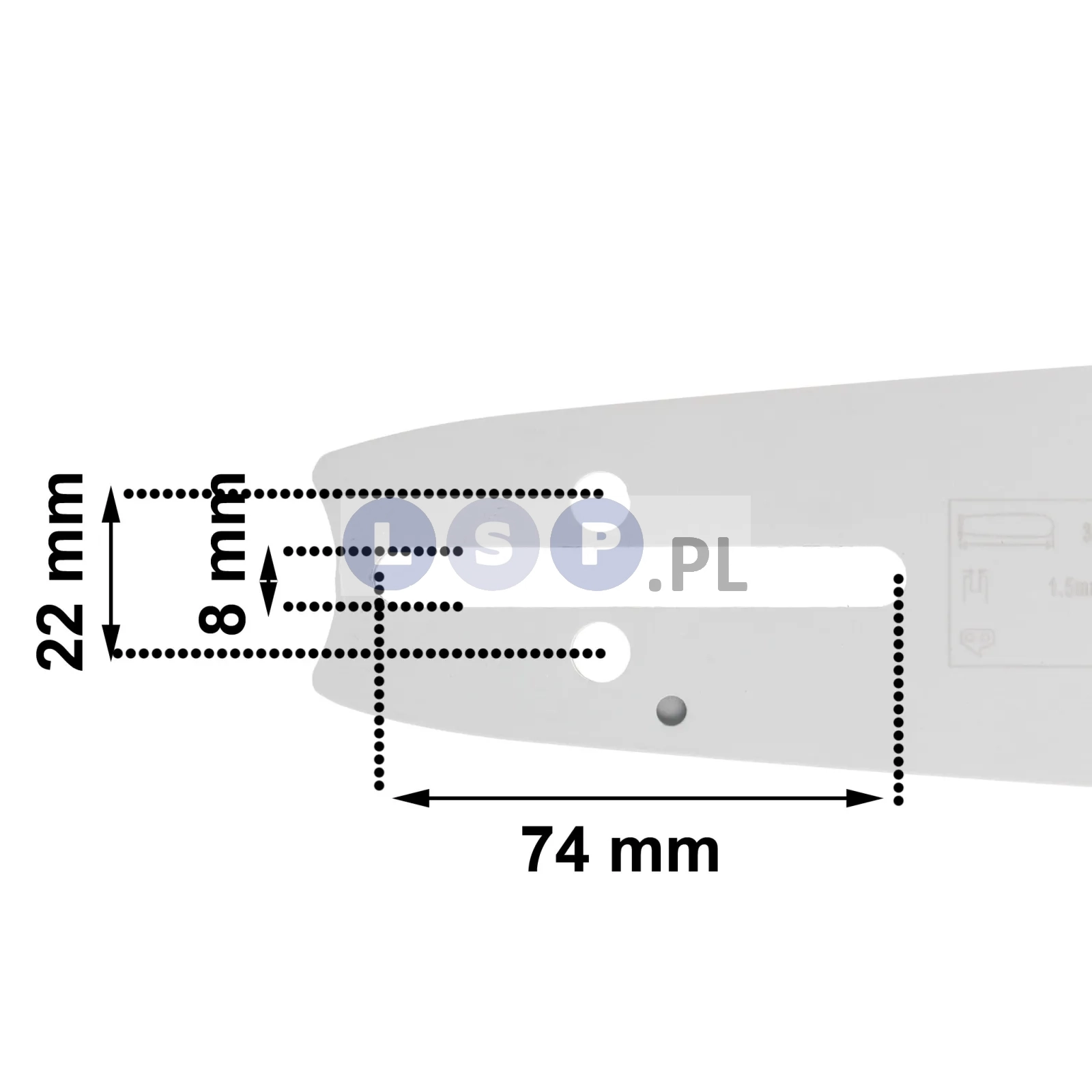 Prowadnica do piły HUSQVARNA 38 CM .325 1.5 MM