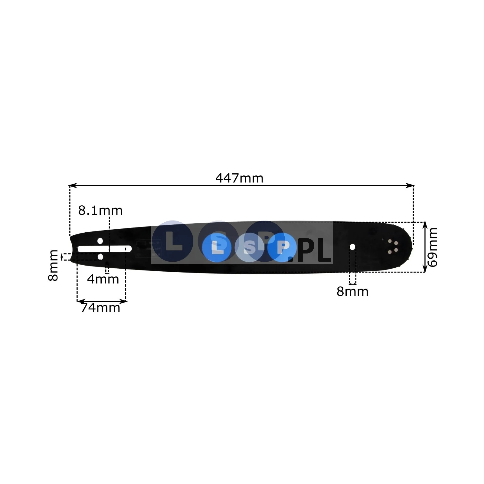 Prowadnica do piły 38CM HUSQVARNA NAC łańcuch