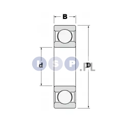 Łożysko kulkowe 6302 2RS LUZ C3 JEDNORZĘDOWE 15x42x13