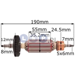 WIRNIK do szlifierki MAKITA 9565CV 9565CVR 9565CR 9565C 9565CV