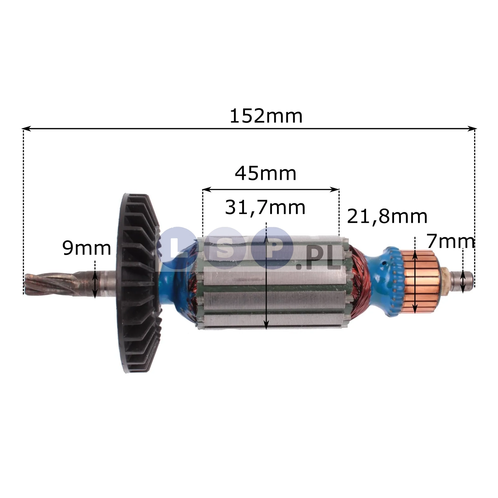 Wirnik do wiertarki HR2450 515668-4 szczotki łożyska