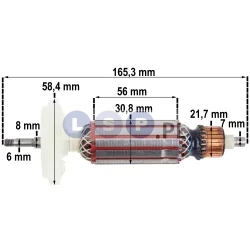 WIRNIK DO SZLIFIERKI BOSCH GWS 9-115 GWS 9-125 S 1619P10952 ZESTAW