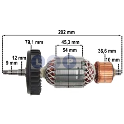 Wirnik szlifierki MAKITA GA9020 GA9020R GA9020S ŁOŻYSKA SZCZOTKI