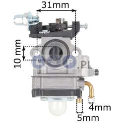 GAŹNIK ŚWIECA DO KOSY SPALINOWEJ CHINSKIEJ PODKASZARKA 10MM