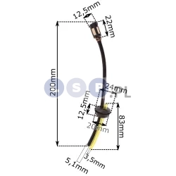 Wężyk paliwa do kosy filtr paliwa powietrza kosa mega zestaw