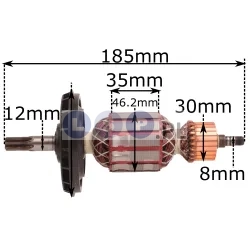 Wirnik do młotka BOSCH GBH 5-40 DCE 5-40 DE 1614011098 GSH 5E GSH 5CE