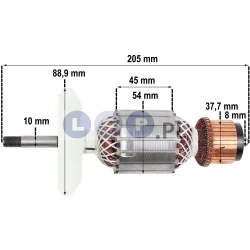 Wirnik do szlifierki Bosch GWS PWS 20-180 20-230 21-180